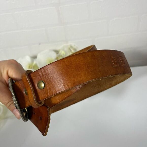 Truck Buckle Leather Belt 36in waist - Picture 3 of 15